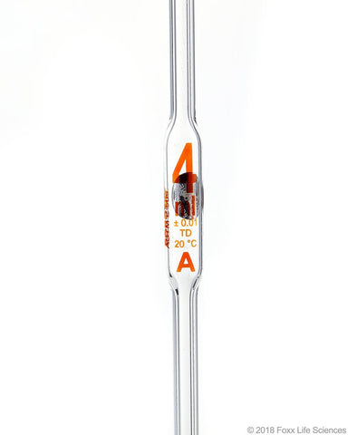 Borosil Volumetric Pipette Bulb Class A ASTM 969 USP Type I Ind Cert 4mL